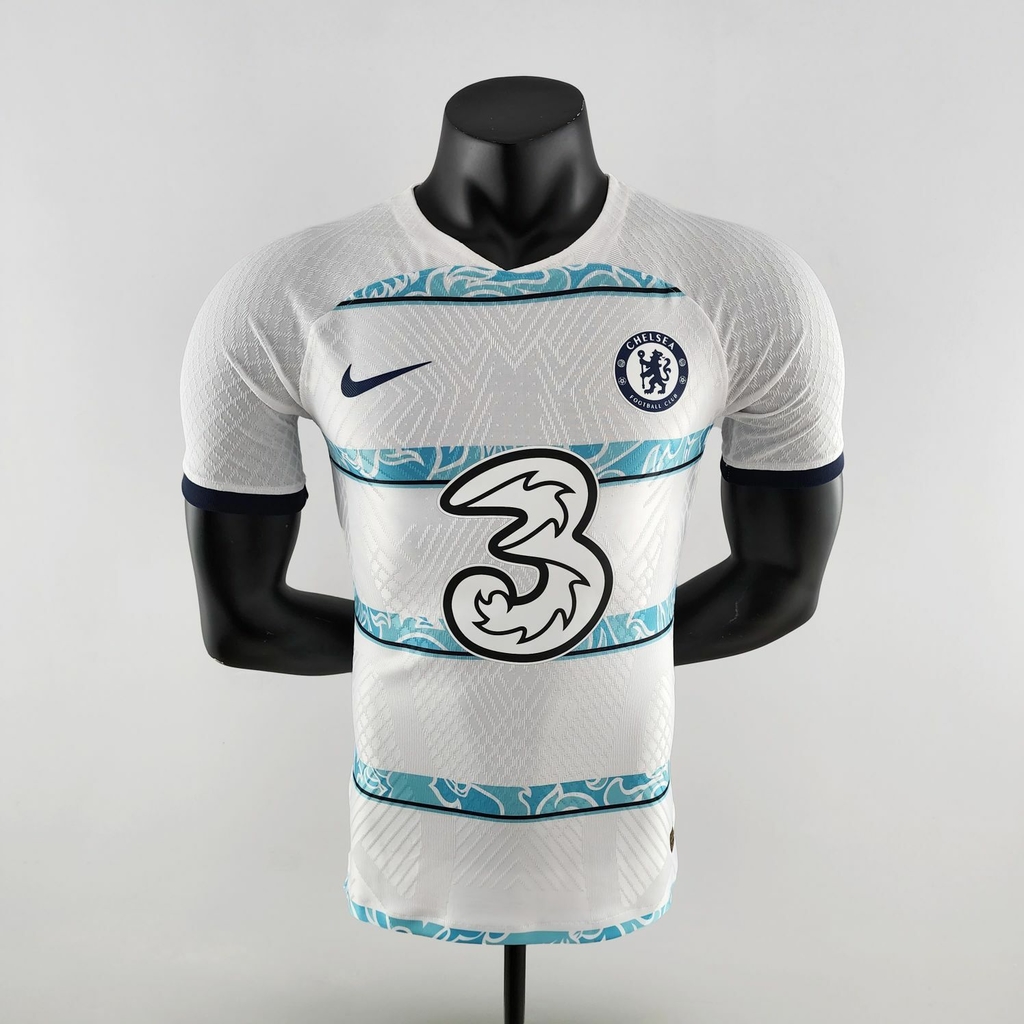 Camisa Chelsea II 22/23 Versão Jogador - Branca e Azul