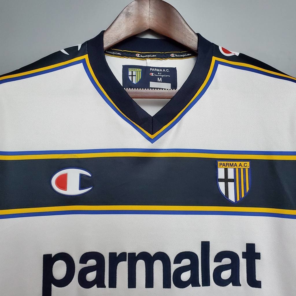 Camisa Parma Champion 2002 2003 Retro Branca