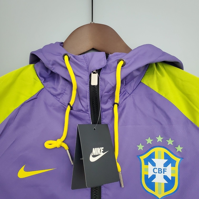 Jaqueta Corta Vento Nike Seleção Brasileira 2021/2022 Masculino pret