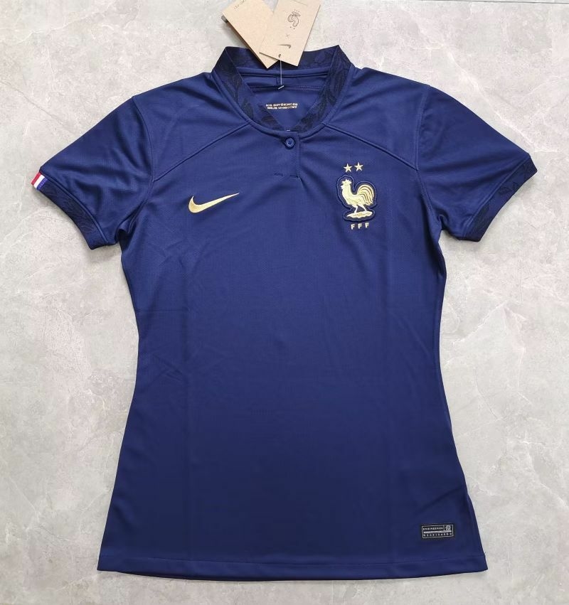 Camisa Seleção Da França I 22/23 Feminina - Azul Marinho - Copa do mundo