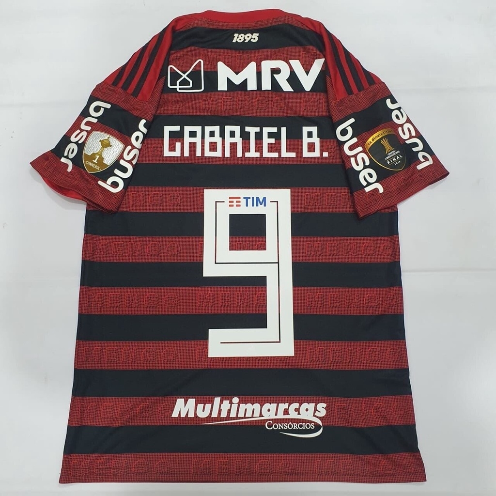 Camisa Flamengo I 20/21 Versão Torcedor Brasileirão + Patchs +