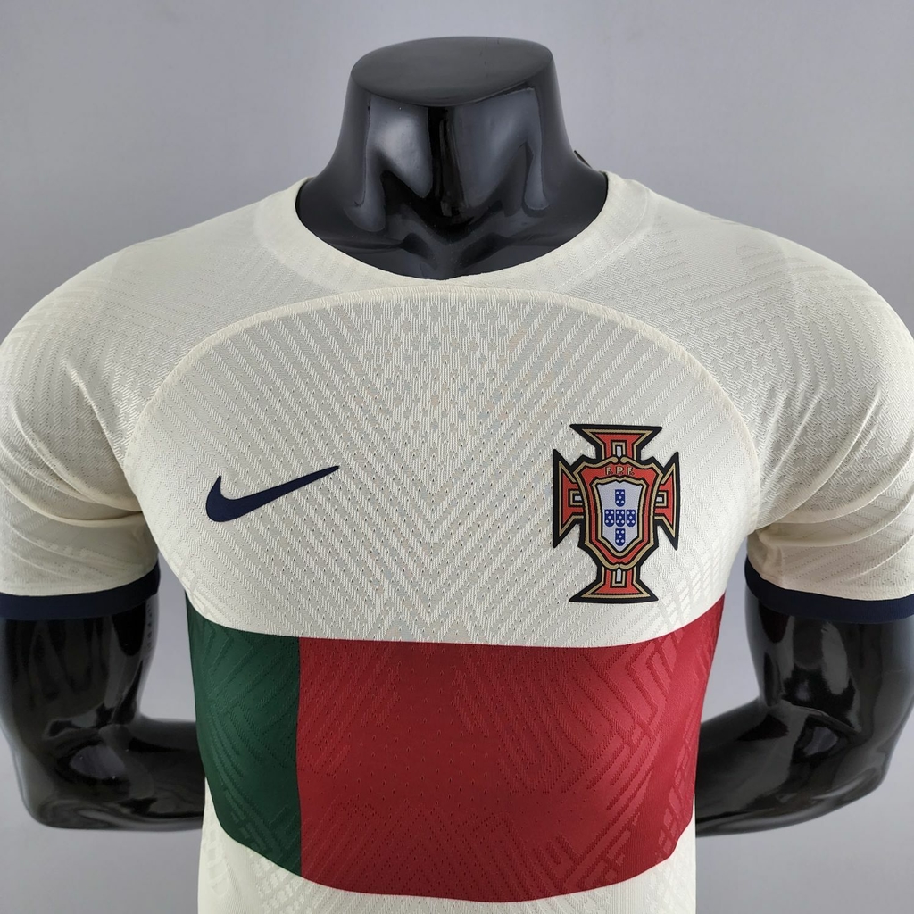 Camisa De Portugal II 2022/2023 Versão Jogador - Branca