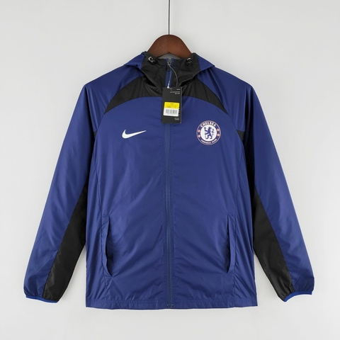 Jaqueta Corta Vento Chelsea 22 23 Azul e Preta