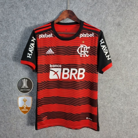 Camisa Flamengo Pré-Jogo 2022/2023 – Preta e Vermelha – Feminina (Pronta  Entrega) – Tamanho P – KS Sports – Camisas de Times e Seleções