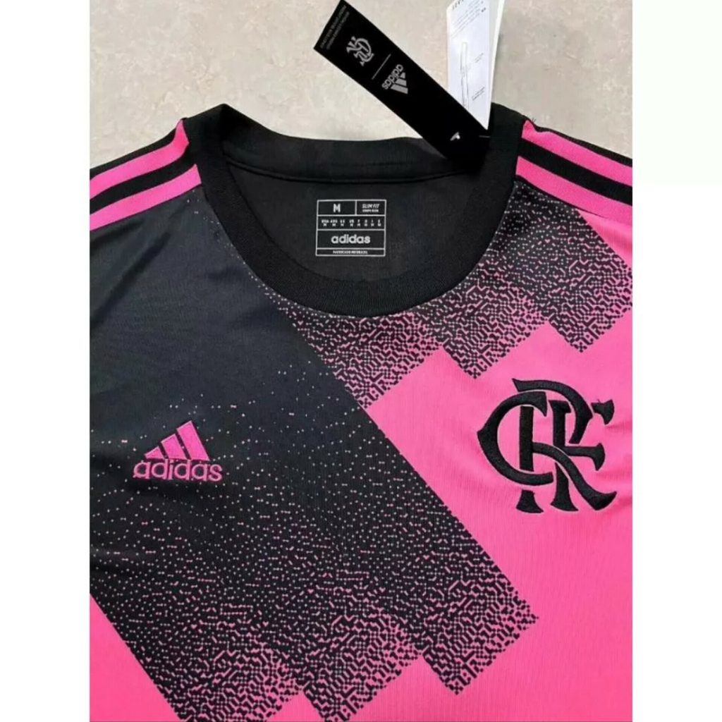 Camisa De Goleiro Flamengo 2023/2024 Manga Longa - Preta e Rosa