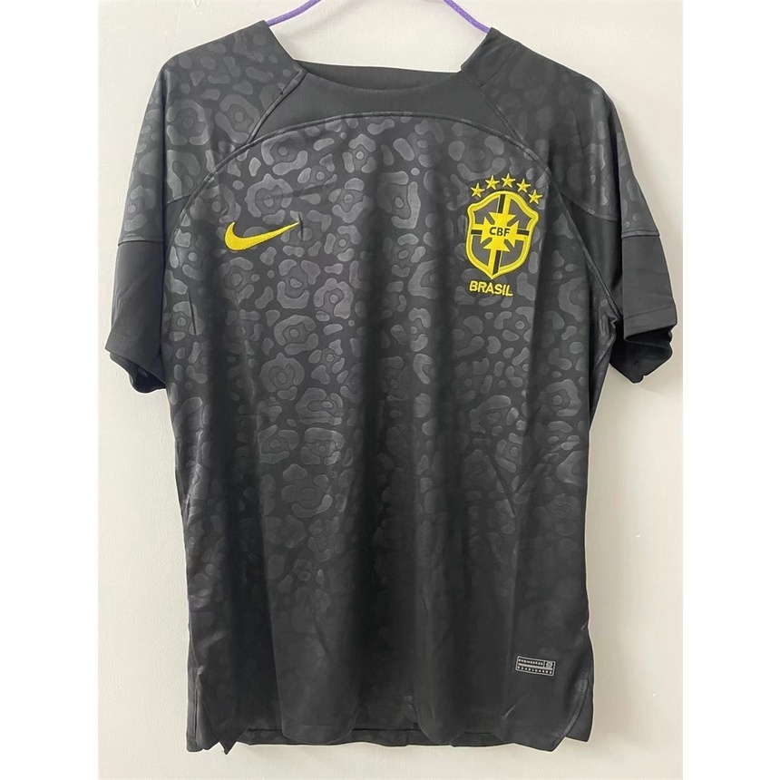 Camisa Goleiro Seleção Brasileira 2022/2023 Preta - Copa do mundo