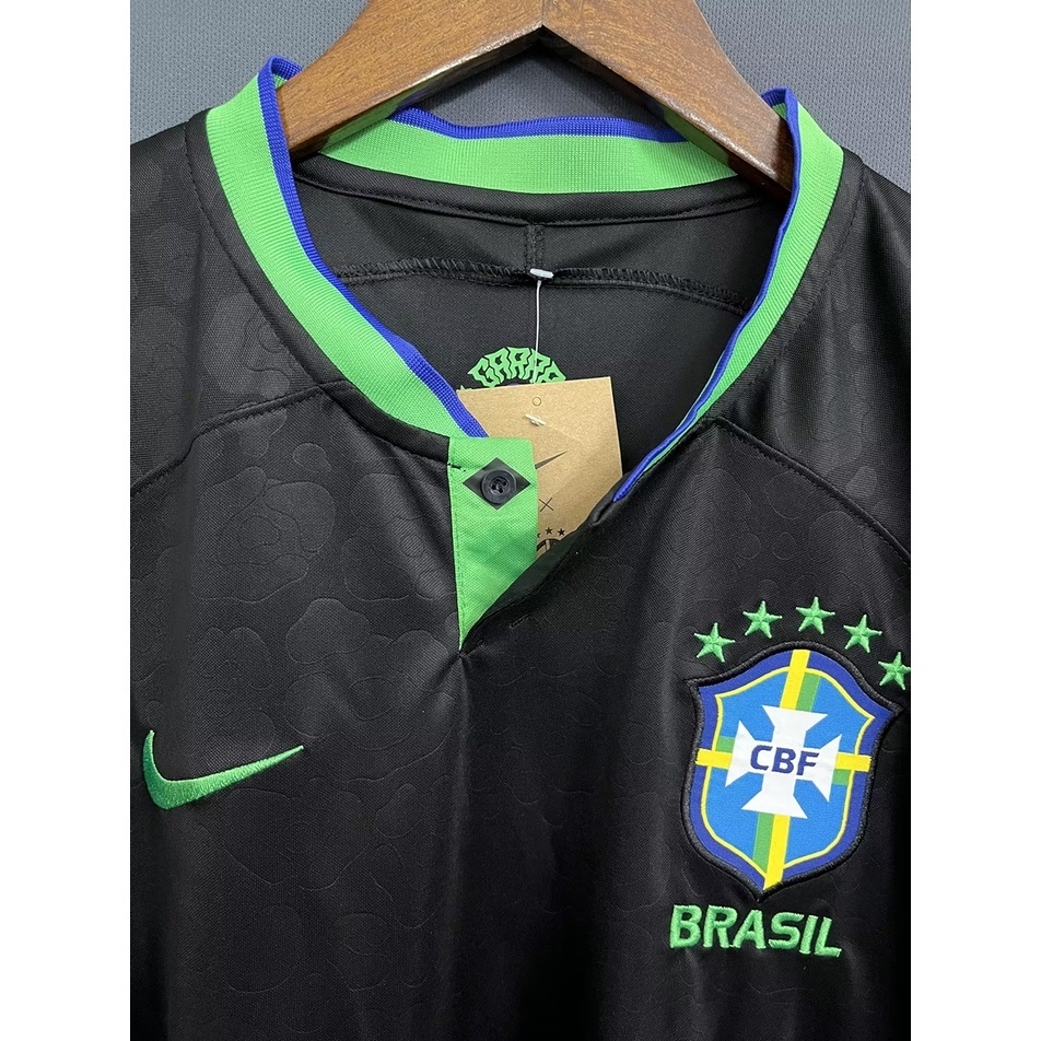 Camisa Masculina do Brasil Preta e Amarela Básica de Botão Seleção Tamanho  PP Cores Verde Exército