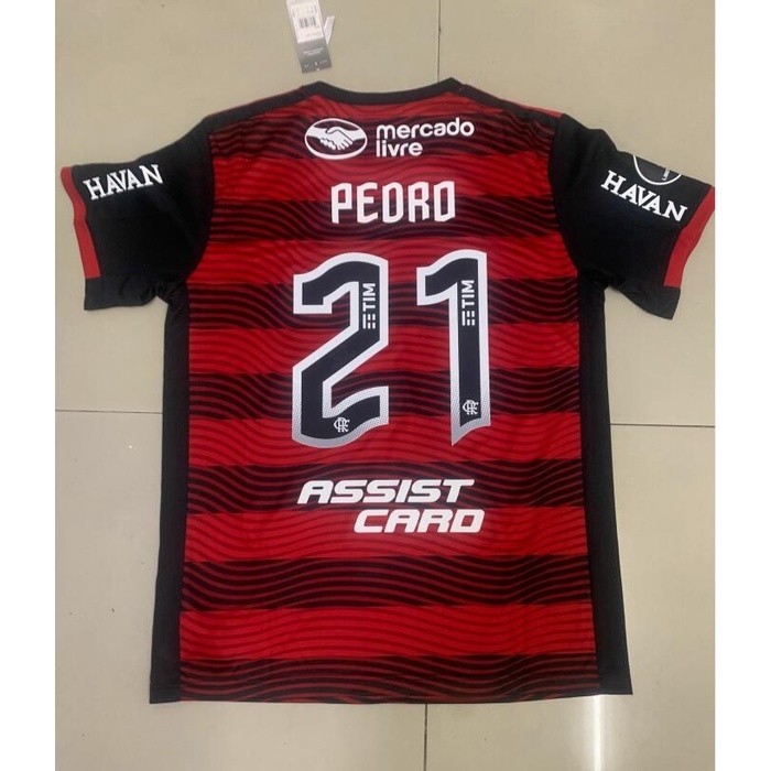 Camisa Flamengo III 22/23 Todos Patchs Estado Patches Libertadores - A