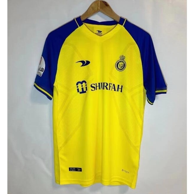 Camisa Al-Nassr FC Home 2022/2023 Amarela e Azul – Versão Torcedor