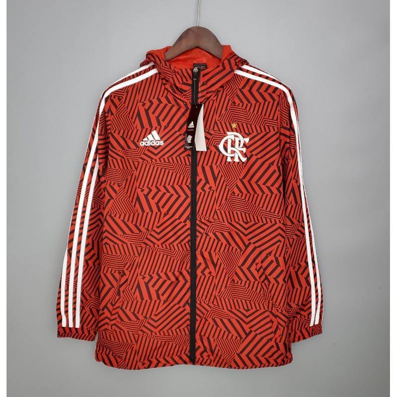 Corta vento Flamengo vermelho 21 22 Adidas Masculino