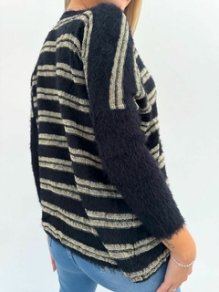 Sweater 346 -Suiza- -Raya Lurex- -Pelo de Mono- - Las Nachas