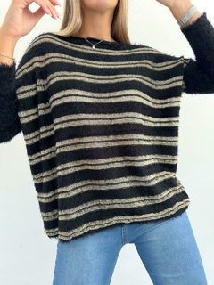 Sweater 346 -Suiza- -Raya Lurex- -Pelo de Mono- - tienda online
