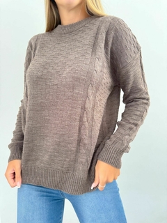 Sweater 349 -Doble Trenza- -Hilo- - comprar online