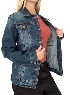 Campera 145 -Jean- -Con Parche Bordado- - Las Nachas