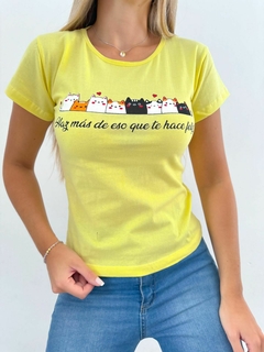 Remera 373 -Gatitos- -Algodon Con Viscosa- - tienda online