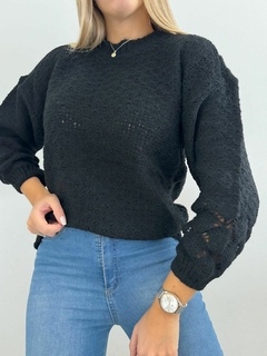 Sweater 371 -Boucle- -Manga Calada- - tienda online