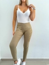 Pantalon 28 -Con Encaje- -Bengalina Elastizada-