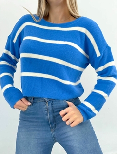 Imagen de Sweater 378 -Plush- -Rayado- -Frizado-
