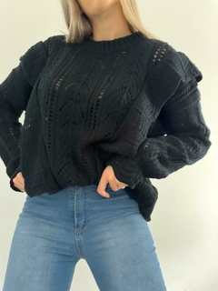 Sweater 386 -Mega Volado- -Calado- -Lana Frizz- - comprar online