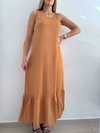 Vestido 604 -Maxi volado- -Lino-