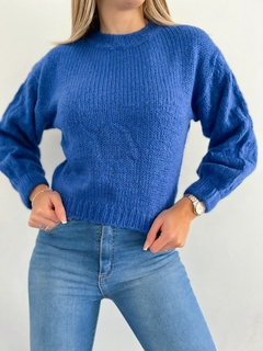 Sweater 313 -Manga Globo- -Trenzado- -Frizz- - comprar online
