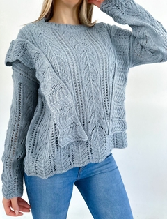 Sweater 328 -Mega Volado- -Calado- -Lana Frizz- - tienda online