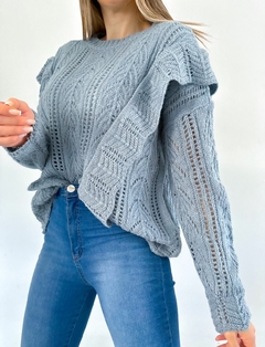 Imagen de Sweater 328 -Mega Volado- -Calado- -Lana Frizz-