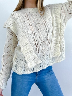 Sweater 386 -Mega Volado- -Calado- -Lana Frizz- - comprar online
