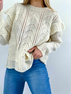 Sweater 386 -Mega Volado- -Calado- -Lana Frizz- en internet