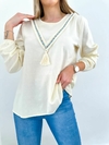 Remera 385 -Camisola- -Lino- -Bordado-