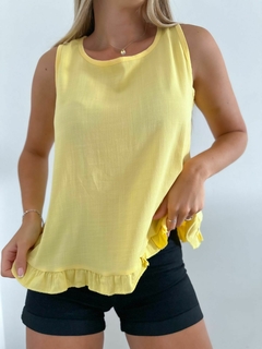 Musculosa 242 -Espalda Volado Lino-