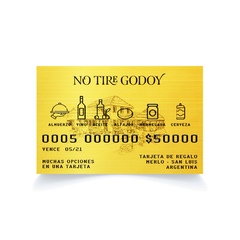 Gift Card Tarjeta Regalo No Tire Godoy Productos Platos 50000
