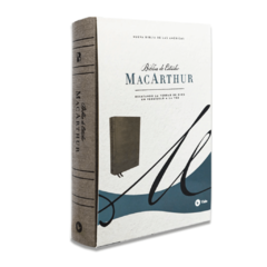 BIBLIA ESTUDIO MACARTHUR TAPA DURA TELA GRIS NBLA