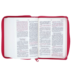 BIBLIA NVI MEDIANA FUCSIA CON CIERRE