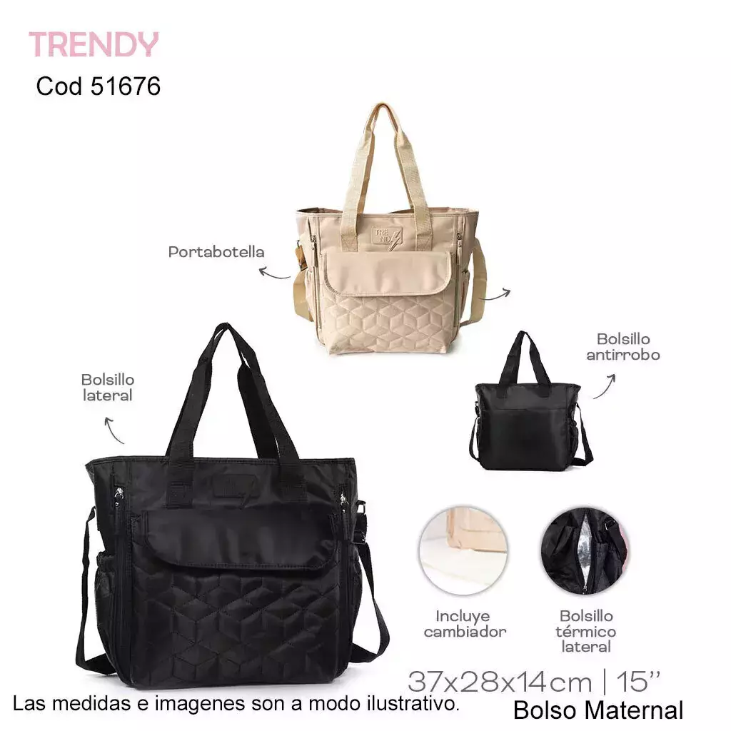 Mochila Maternal TRENDY Comprar en Kingstore