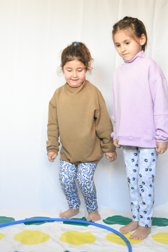 LEGGING FRISADA PRINT ESTRELLA PASTEL - CACATUA