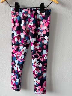 LEGGING FRISADA FLOR PETROLEO