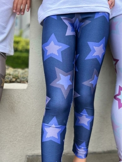 LEGGING STAR COMBINADA AZUL