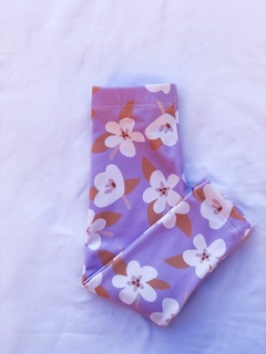 LEGGING FRISA FLOR LILA BEBE - comprar online