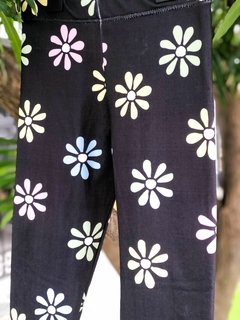 LEGGING FRISA BLACK FLOWER - comprar online