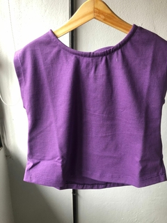 REMERA MOÑO VIOLETA - tienda online