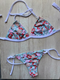 BIKINI MENORCA FLOWER POWER AQUA