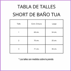 SHORT DE BAÑO CORAL TUA - CACATUA