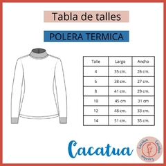 CONJUNTO TERMICO (POLERA + LEGGING) PRINT ESTRELLA TOSTADA - CACATUA