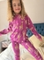 PIJAMA JIRAFA FONDO VIOLETA - comprar online