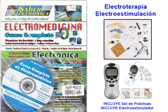 Electroterapia - Electroestimulación con KIT de Prácticas y Electroestimulador