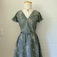 vestido vintage anos 70 - M - comprar online