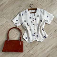 camisa vintage floral - P/M