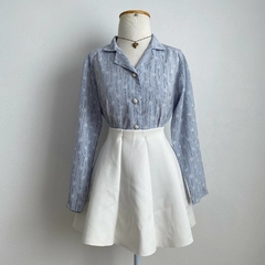 camisa vintage azul pastel - M/G