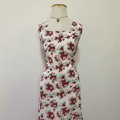 vestido mídi floral - M/G